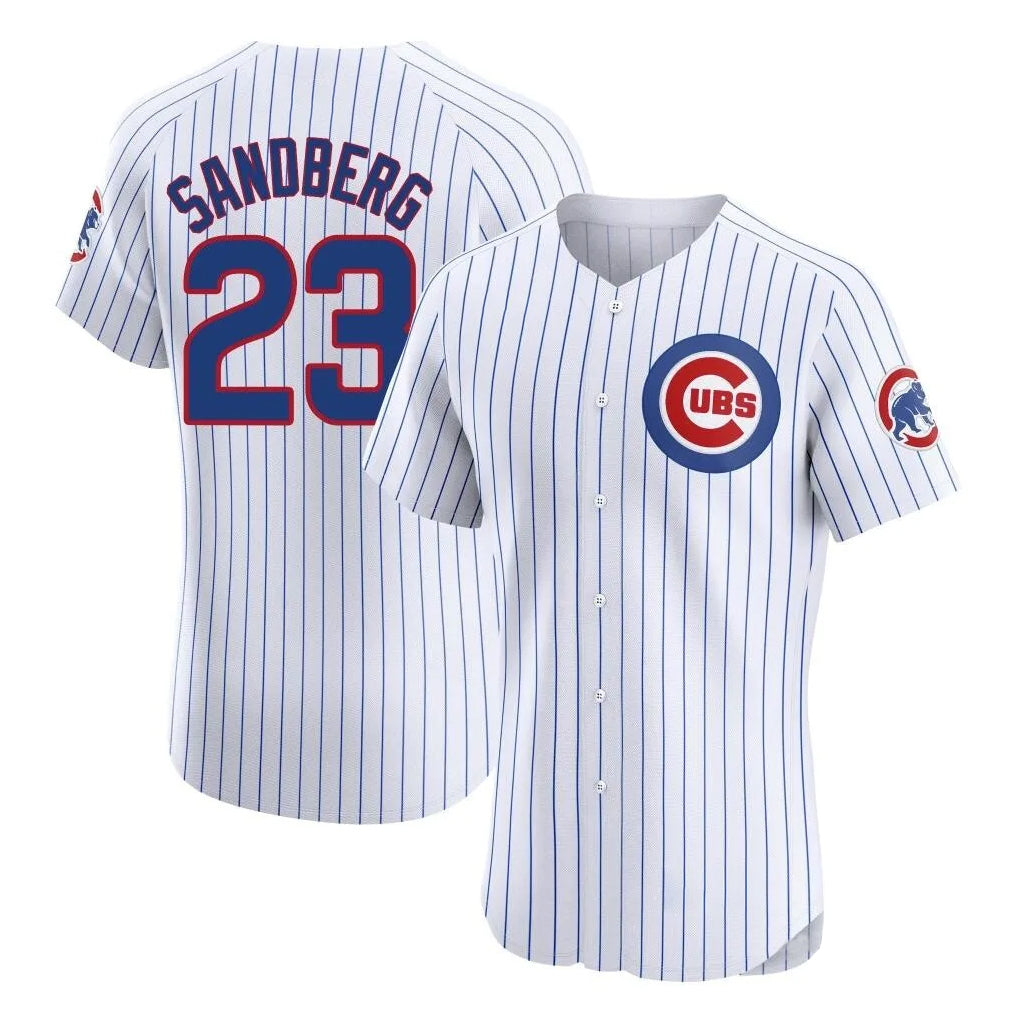 harde C.Cubs #23 Ryne Sandberg Player White Limited Elite Home Game Stitched Jerseys