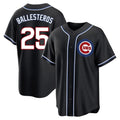 harde C.Cubs #25 Mois¡§|s Ballesteros Player Black Fashion Out Game Stitched Jerseys