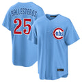 harde C.Cubs #25 Mois¡§|s Ballesteros Player Light Blue Home Game Stitched Jerseys
