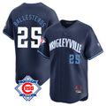 harde C.Cubs #25 Mois¡§|s Ballesteros Player Navy City Connect 150th Anniversary Limited Home Stitched Jerseys