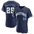 harde C.Cubs #25 Mois¡§|s Ballesteros Player Navy City Connect Limited Elite Home Stitched Jerseys