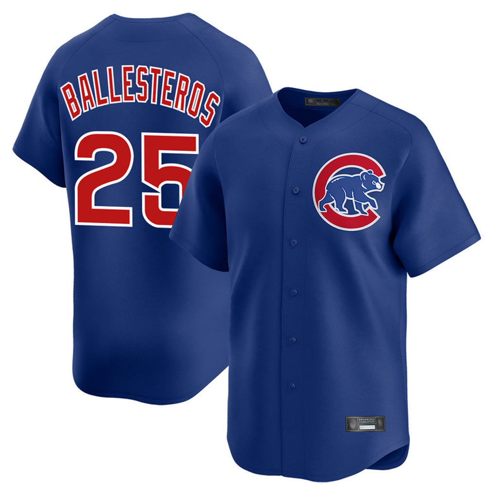 harde C.Cubs #25 Mois¡§|s Ballesteros Player Royal Limited Home Stitched Jerseys