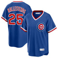 harde C.Cubs #25 Mois¡§|s Ballesteros Player Royal T-shirt Cooperstown Collection Limited Stitched Jerseys