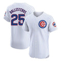 harde C.Cubs #25 Mois¡§|s Ballesteros Player White Limited Elite Home Game Stitched Jerseys