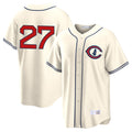 harde C.Cubs #27 Seiya Suzuki Player Cream Field of Dreams Home Game Stitched Jerseys