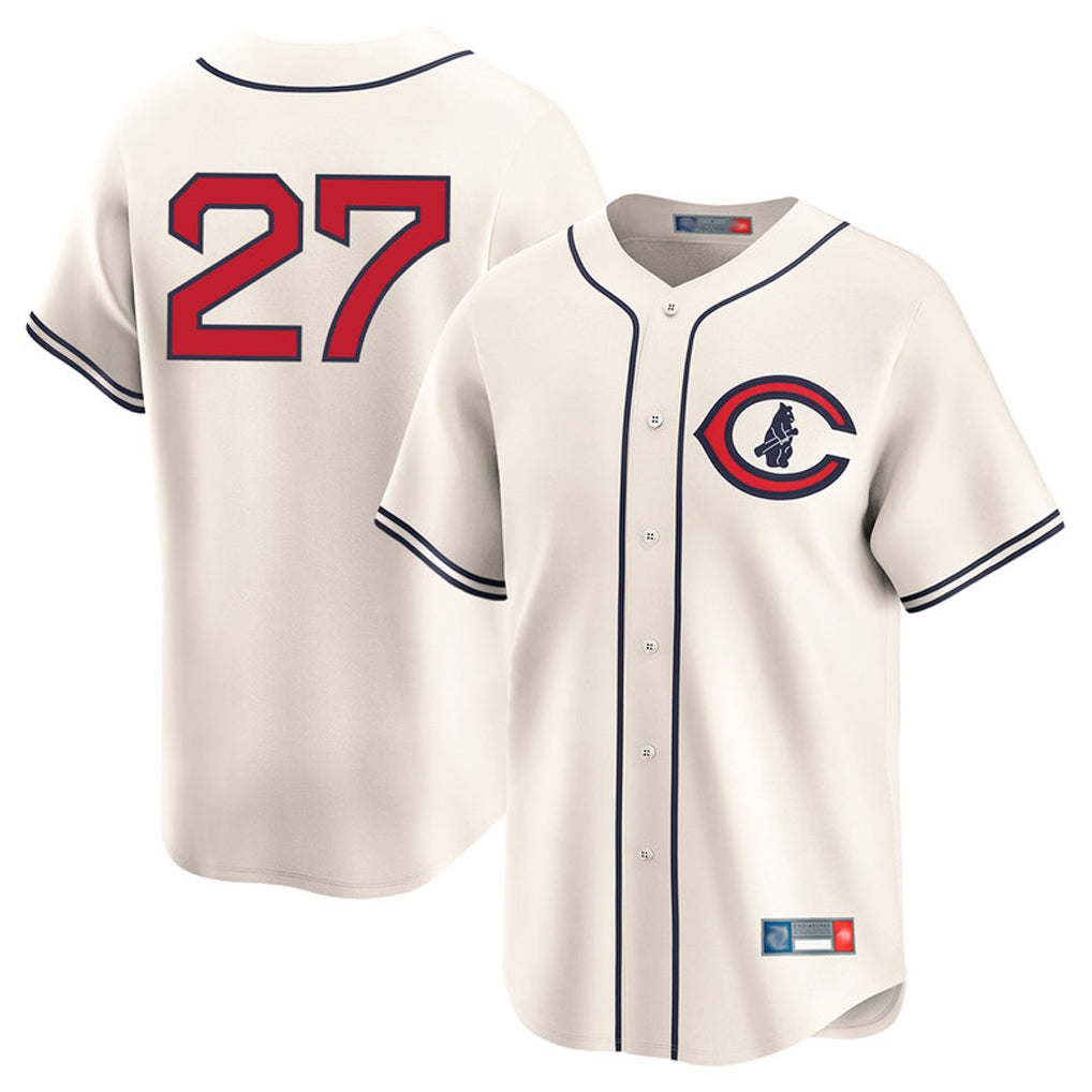 harde C.Cubs #27 Seiya Suzuki Player Cream Field of Dreams Limited Home Game Stitched Jerseys