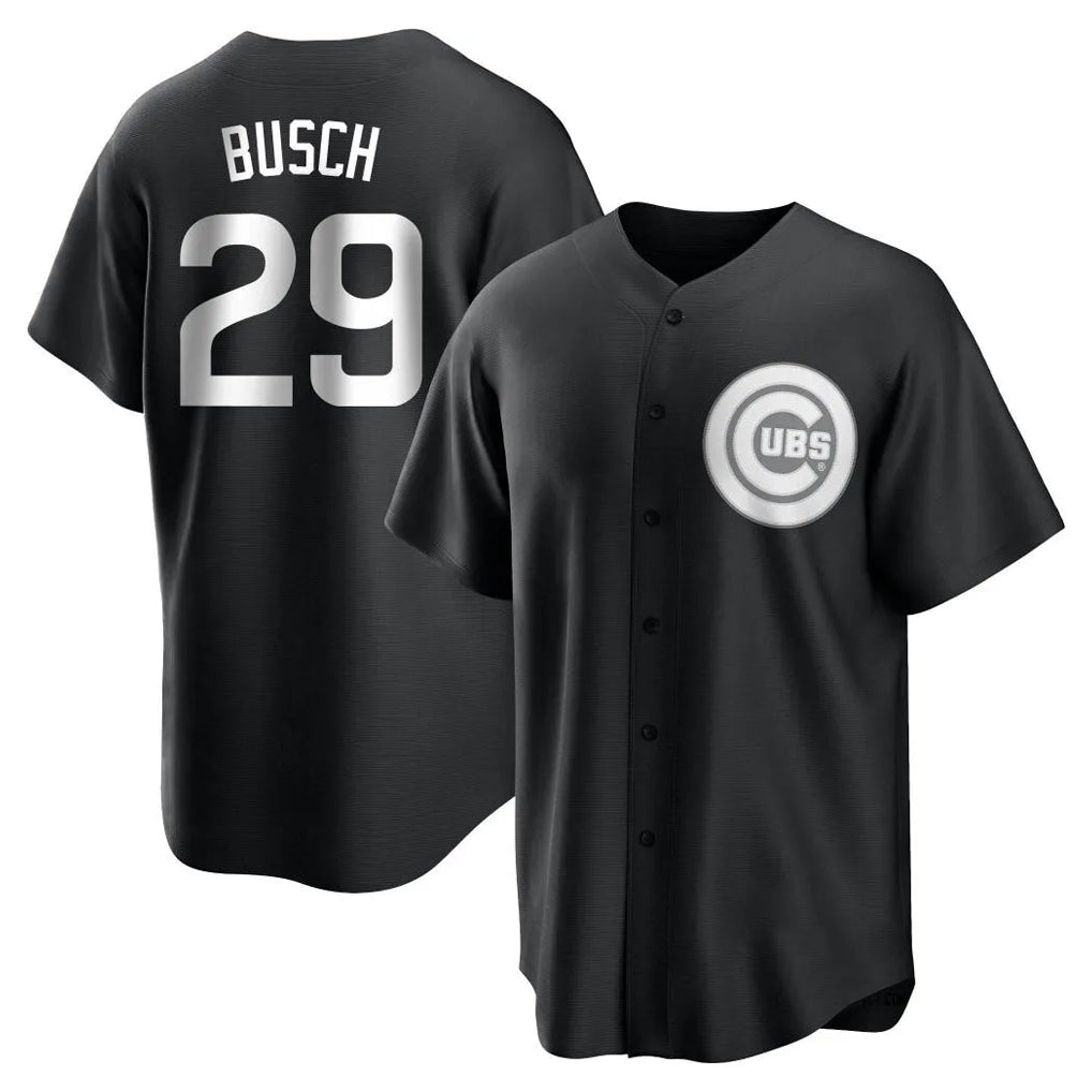 harde C.Cubs #29 Michael Busch Player Black Game Stitched Jerseys