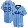 harde C.Cubs #29 Michael Busch Player Blue T-shirt Cooperstown Collection Limited Stitched Jerseys