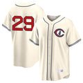harde C.Cubs #29 Michael Busch Player Cream Field of Dreams Home Game Stitched Jerseys