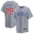 harde C.Cubs #29 Michael Busch Player Gray Home Game Stitched Jerseys