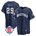 harde C.Cubs #29 Michael Busch Player Navy 150th Anniversary City Connect Home Game Stitched Jerseys