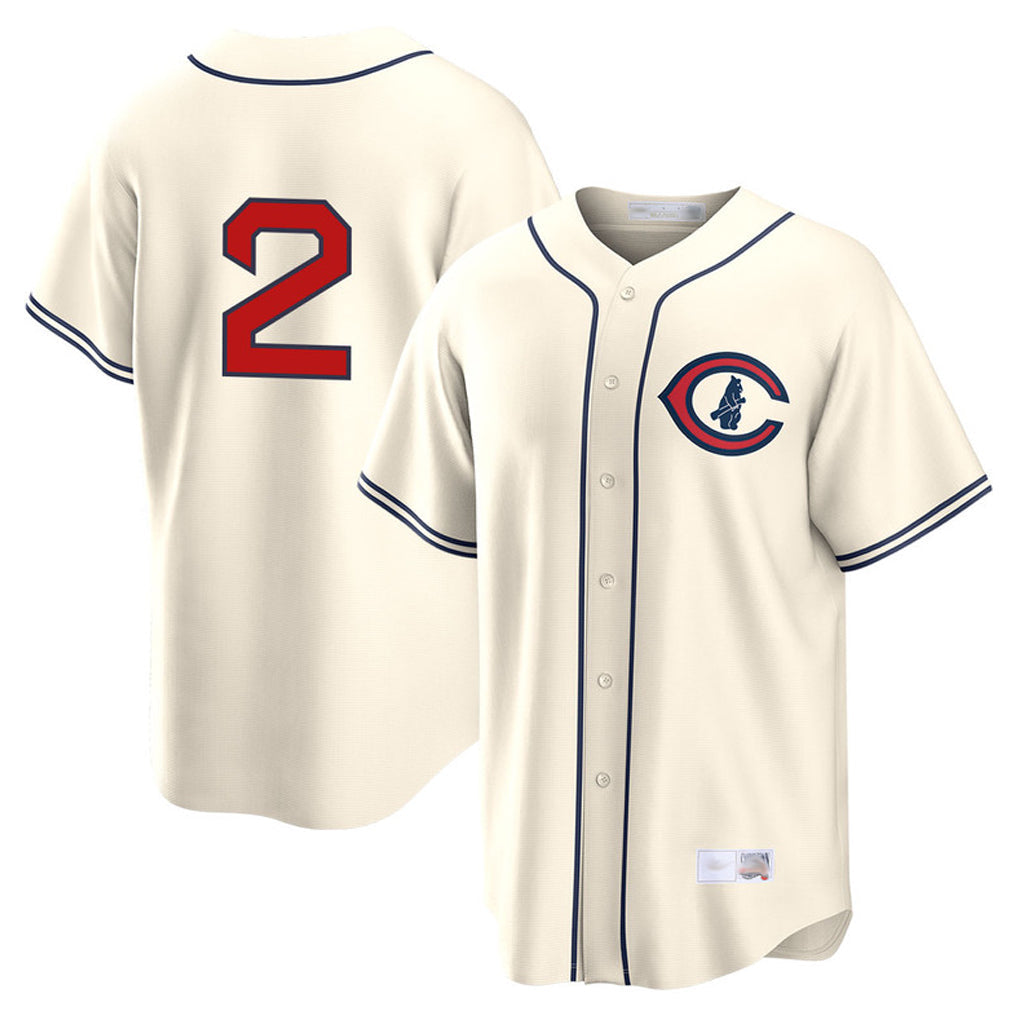 harde C.Cubs #2 Nico Hoerner Player Cream Field of Dreams Home Game Stitched Jerseys