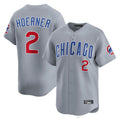 harde C.Cubs #2 Nico Hoerner Player Gray Road Limited Home Stitched Jerseys