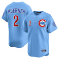 harde C.Cubs #2 Nico Hoerner Player Light Blue Limited Home Stitched Jerseys