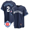 harde C.Cubs #2 Nico Hoerner Player Navy 150th Anniversary City Connect Home Game Stitched Jerseys