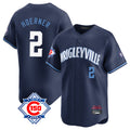 harde C.Cubs #2 Nico Hoerner Player Navy City Connect 150th Anniversary Limited Home Stitched Jerseys