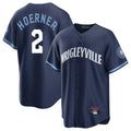 harde C.Cubs #2 Nico Hoerner Player Navy City Connect Home Game Stitched Jerseys