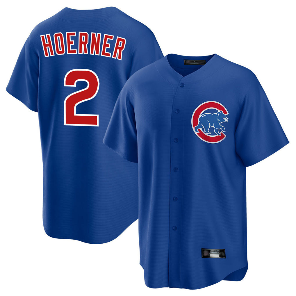 harde C.Cubs #2 Nico Hoerner Player Royal Home Game Stitched Jerseys