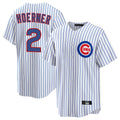 harde C.Cubs #2 Nico Hoerner Player White Game Home Stitched Jerseys