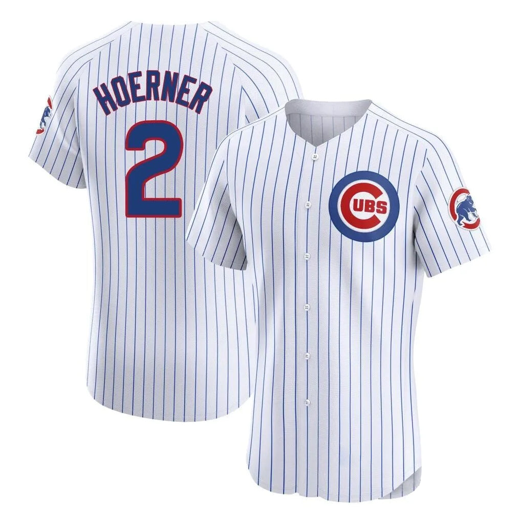 harde C.Cubs #2 Nico Hoerner Player White Limited Elite Home Game Stitched Jerseys