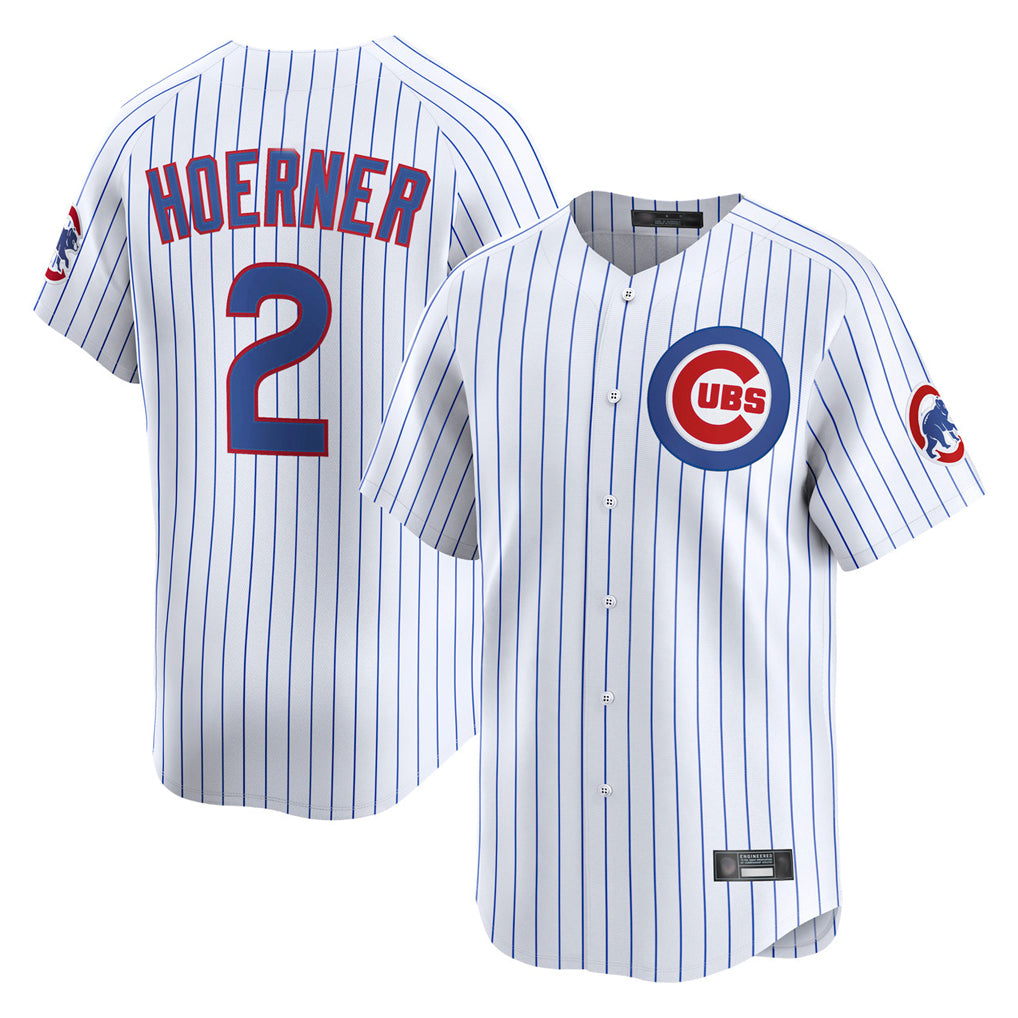 harde C.Cubs #2 Nico Hoerner Player White Limited Home Game Stitched Jerseys