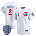 harde C.Cubs #2 Nico Hoerner Player White Vapor Premier Limited Home Stitched Jerseys