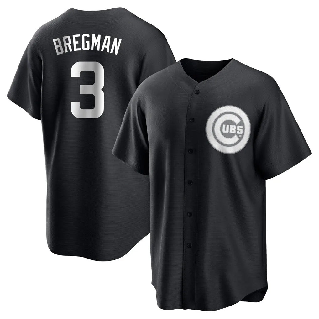 harde C.Cubs #3 Alex Bregman Black Game Stitched Jerseys