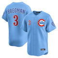 harde C.Cubs #3 Alex Bregman Light Blue Limited Home Stitched Jerseys