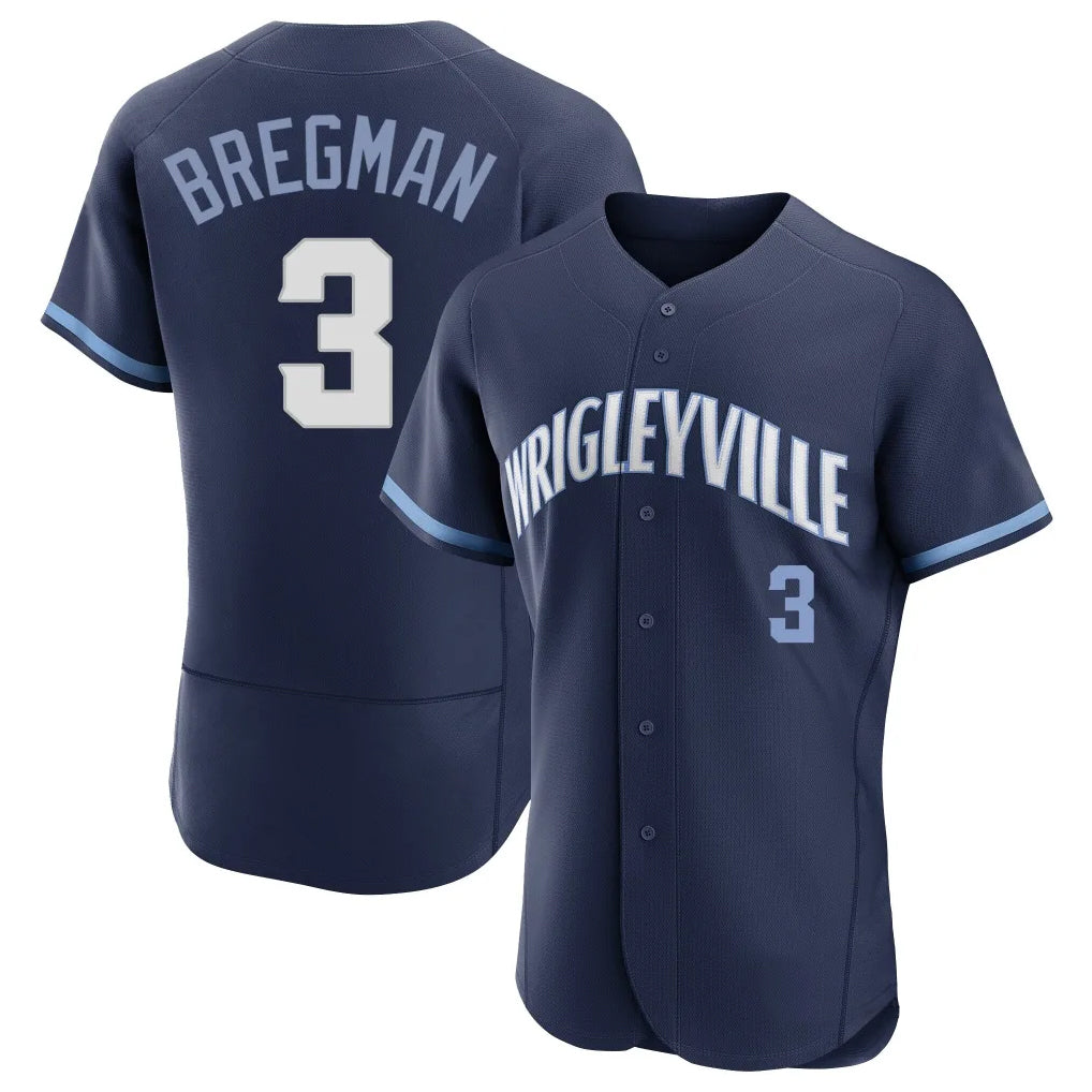 harde C.Cubs #3 Alex Bregman Navy City Connect Limited Elite Home Stitched Jerseys