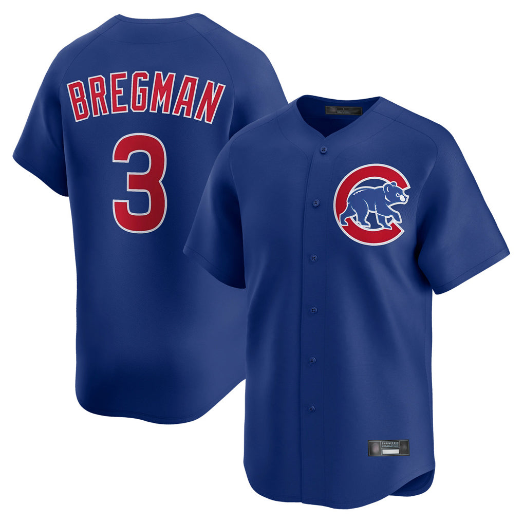 harde C.Cubs #3 Alex Bregman Royal Limited Home Stitched Jerseys