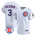 harde C.Cubs #3 Alex Bregman White Game Home Stitched Jerseys