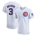 harde C.Cubs #3 Alex Bregman White Limited Elite Home Game Stitched Jerseys