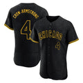 harde C.Cubs #4 Pete Crow-Armstrong Player Black Snake Skin City Limited Elite Home Game Stitched Jerseys