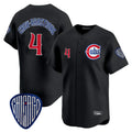 harde C.Cubs #4 Pete Crow-Armstrong Player Black Vapor Premier Limited Home Stitched Jerseys