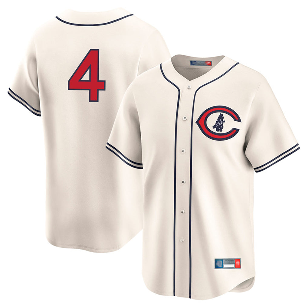 harde C.Cubs #4 Pete Crow-Armstrong Player Cream Field of Dreams Limited Home Game Stitched Jerseys