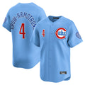 harde C.Cubs #4 Pete Crow-Armstrong Player Light Blue Limited Home Stitched Jerseys