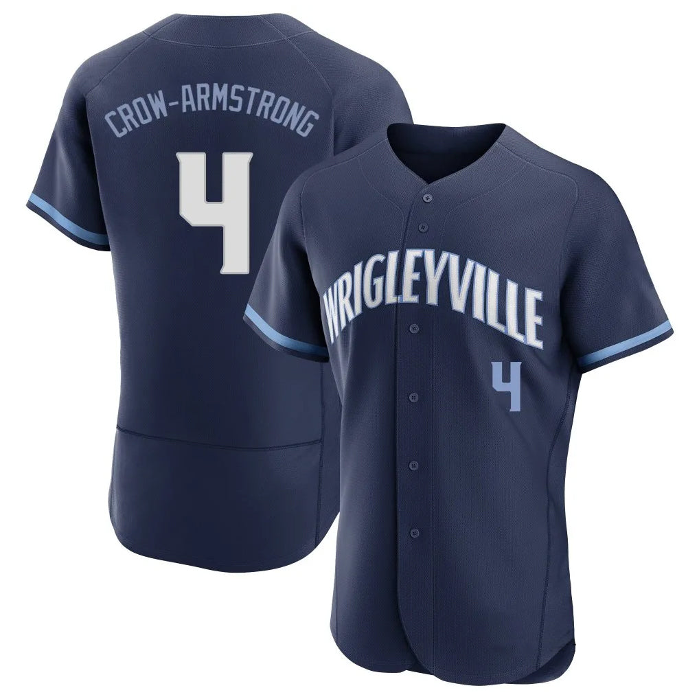 harde C.Cubs #4 Pete Crow-Armstrong Player Navy City Connect Limited Elite Home Stitched Jerseys