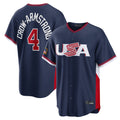harde C.Cubs #4 Pete Crow-Armstrong Player Navy USA 2026 World Classic Home Limited Stitched Jerseys