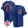 harde C.Cubs #4 Pete Crow-Armstrong Player Royal 150th Anniversary Home Game Stitched Jerseys
