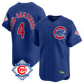 harde C.Cubs #4 Pete Crow-Armstrong Player Royal 150th Anniversary Limited Home Stitched Jerseys