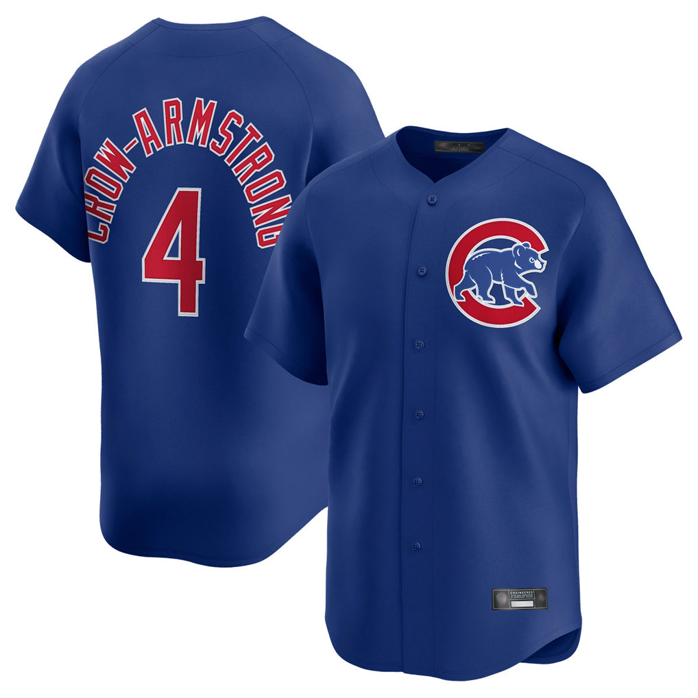 harde C.Cubs #4 Pete Crow-Armstrong Player Royal Limited Home Stitched Jerseys