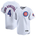 harde C.Cubs #4 Pete Crow-Armstrong Player White Limited Home Game Stitched Jerseys