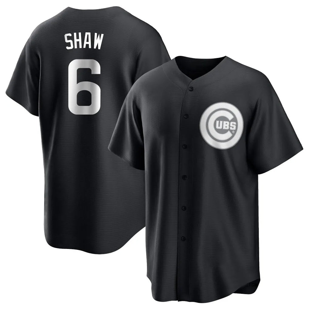 harde C.Cubs #6 Matt Shaw Player Black Game Stitched Jerseys