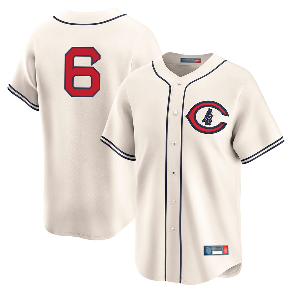 harde C.Cubs #6 Matt Shaw Player Cream Field of Dreams Limited Home Game Stitched Jerseys