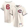 harde C.Cubs #6 Matt Shaw Player Cream Field of Dreams Limited Home Game Stitched Jerseys
