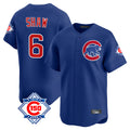 harde C.Cubs #6 Matt Shaw Player Royal 150th Anniversary Limited Home Stitched Jerseys