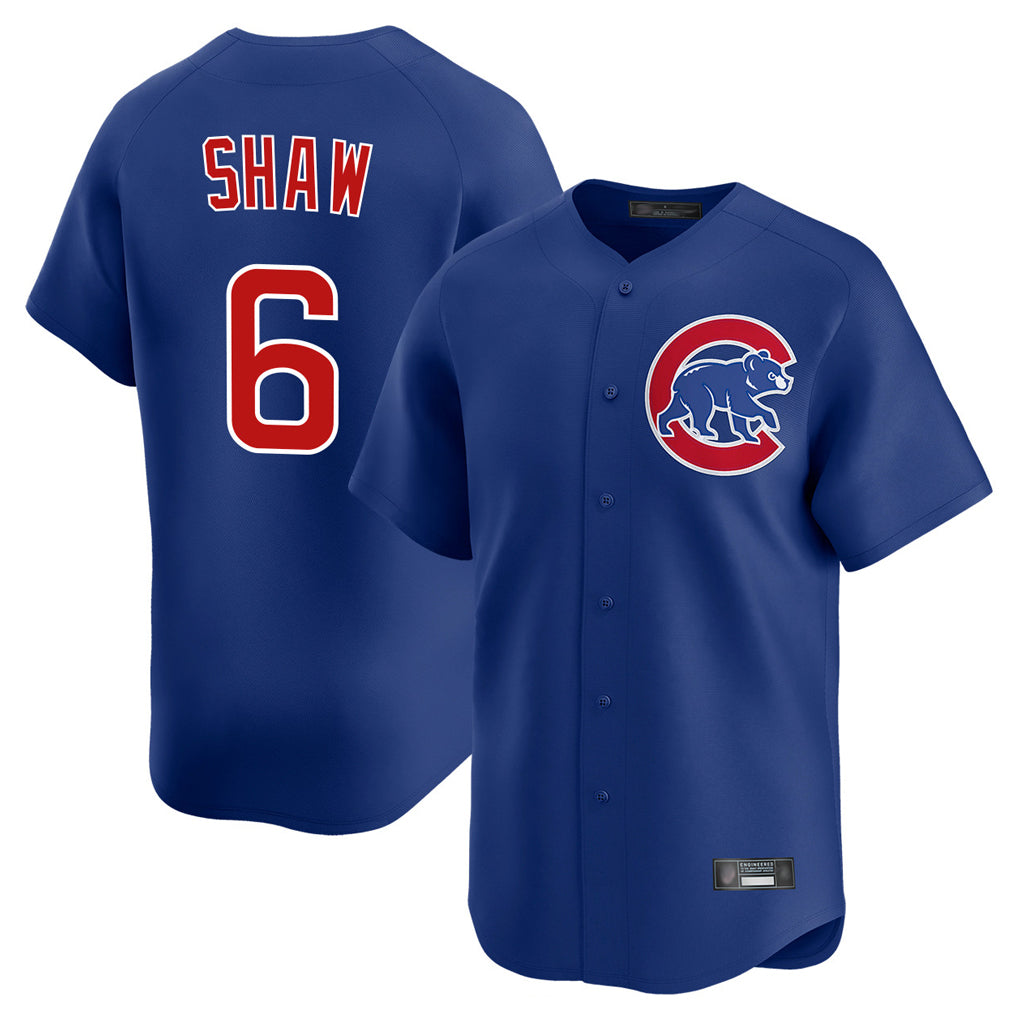 harde C.Cubs #6 Matt Shaw Player Royal Limited Home Stitched Jerseys