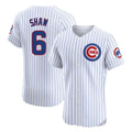 harde C.Cubs #6 Matt Shaw Player White Limited Elite Home Game Stitched Jerseys