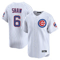 harde C.Cubs #6 Matt Shaw Player White Limited Home Game Stitched Jerseys