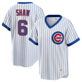 harde C.Cubs #6 Matt Shaw Player White T-shirt Cooperstown Collection Limited Stitched Jerseys